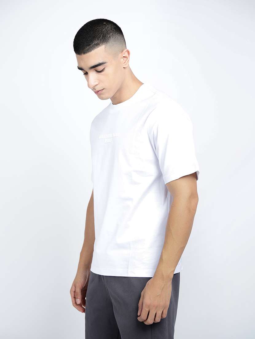 men solid short sleeve loose fit t-shirt - 22038130 -  Standard Image - 2