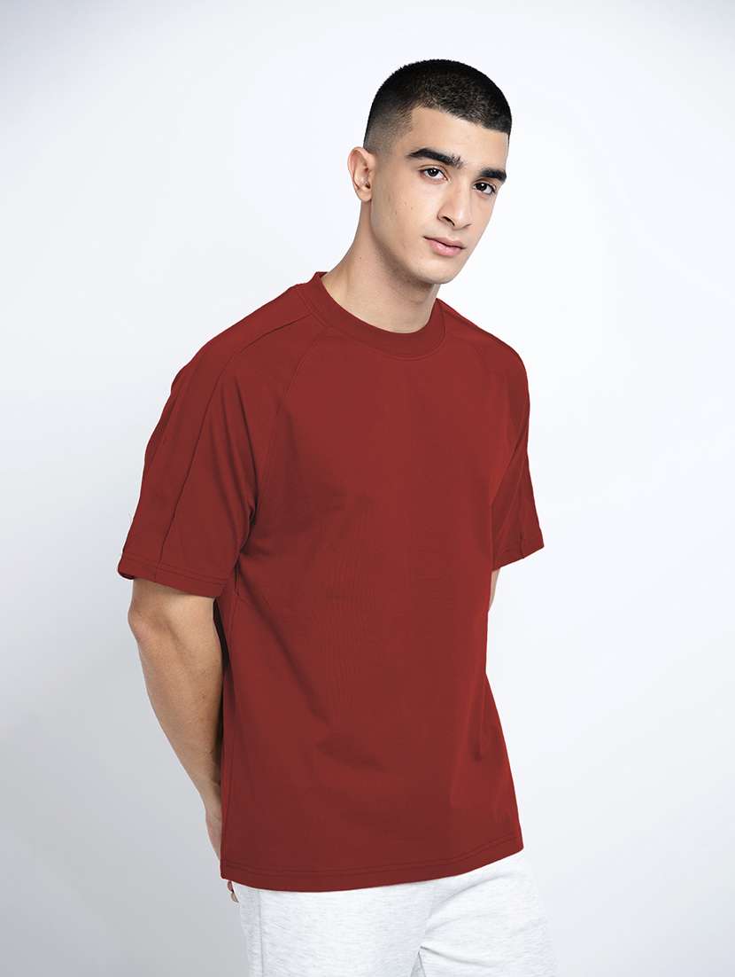 men solid short sleeve oversized t-shirt - 22038140 -  Standard Image - 2
