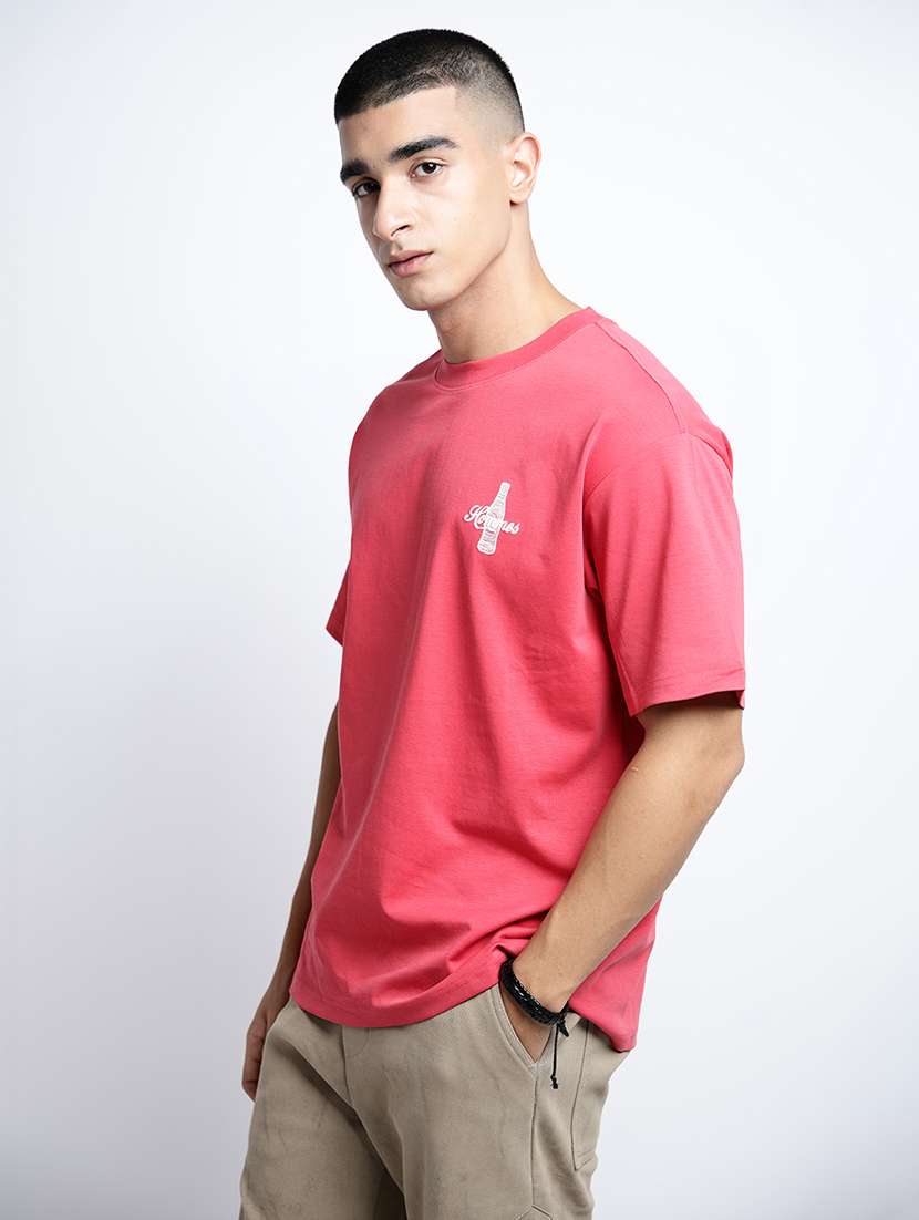 men printed short sleeve oversized t-shirt - 22038144 -  Standard Image - 2