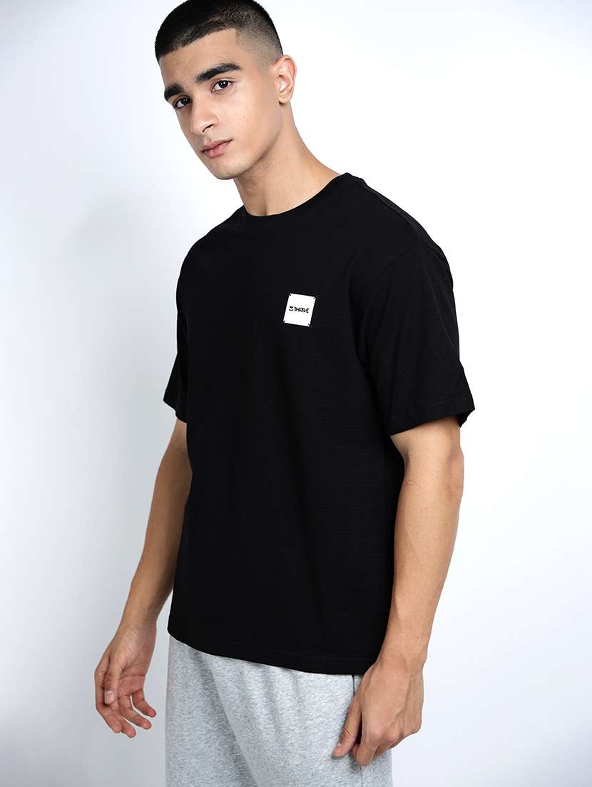 men solid short sleeve oversized t-shirt - 22038149 - Standard Image - 2