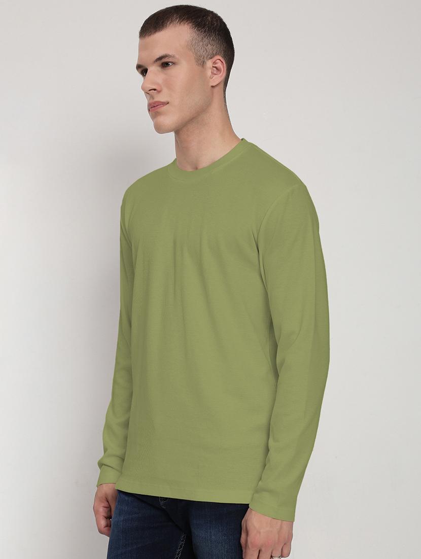 men solid long sleeve regular fit t-shirt - 22038156 - Standard Image - 2