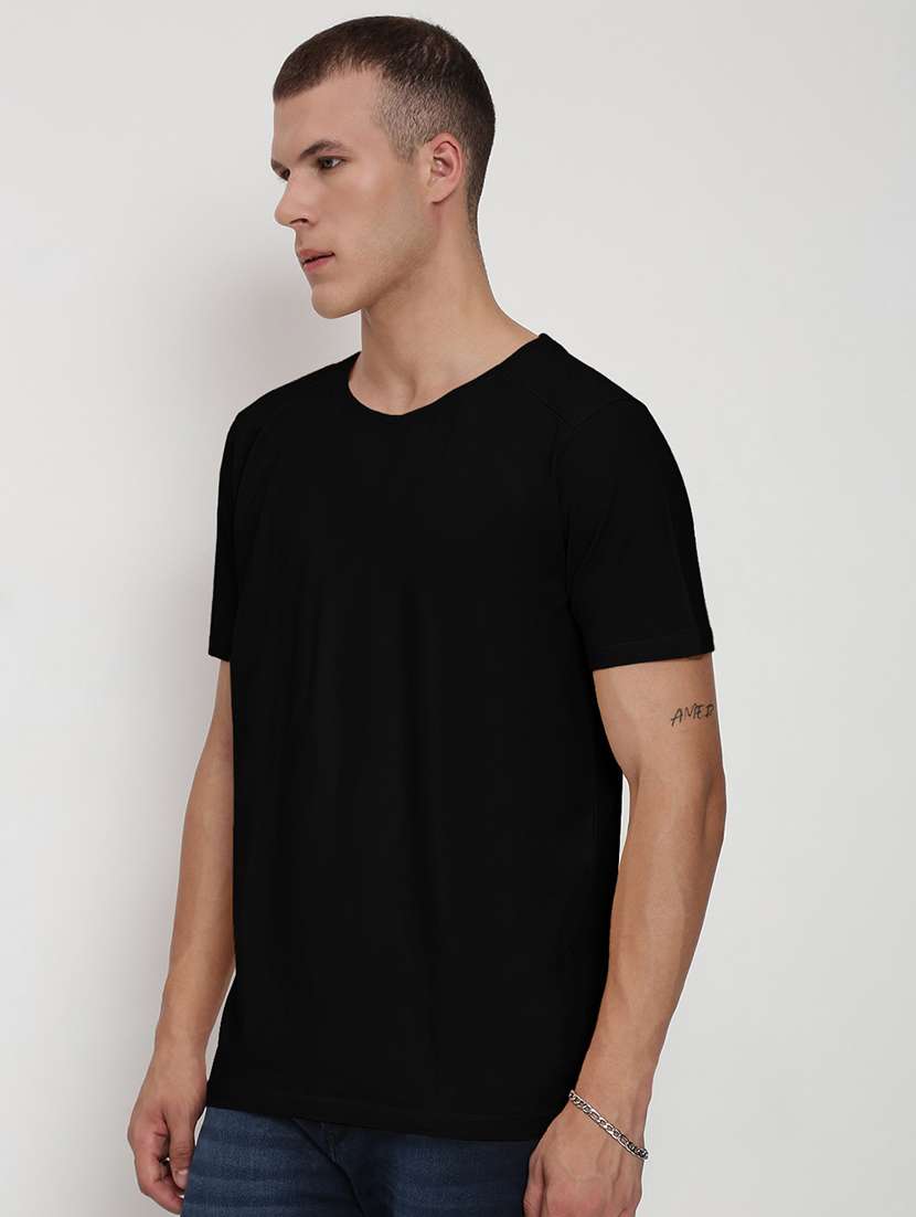 men solid short sleeve regular fit t-shirt - 22038162 -  Standard Image - 2