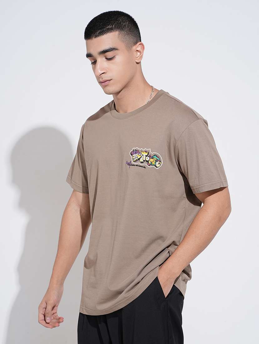 men printed short sleeve oversized t-shirt - 22038164 -  Standard Image - 2