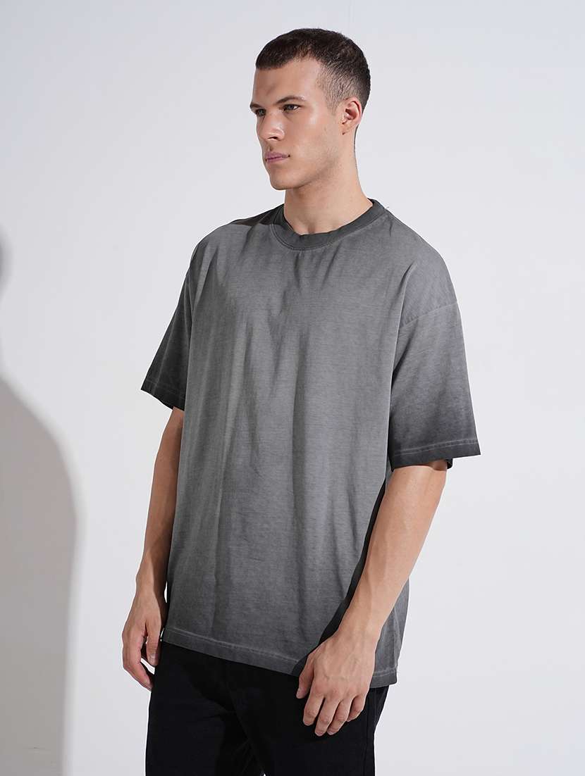 men ombre print short sleeve oversized t-shirt - 22038165 -  Standard Image - 2