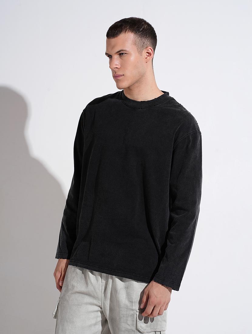 men printed long sleeve loose fit t-shirt - 22038166 - Standard Image - 2