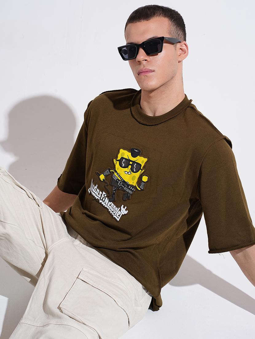 men printed short sleeve oversized t-shirt - 22038167 - Zoom Image - 0