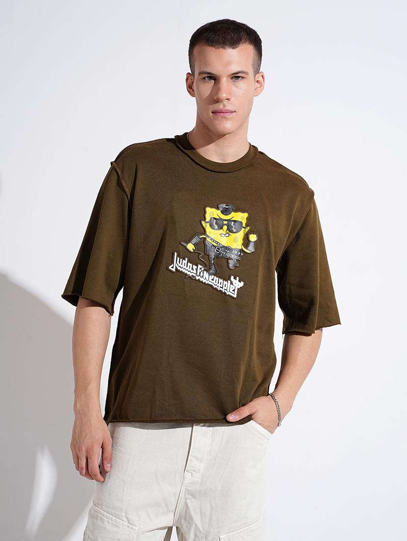 men printed short sleeve oversized t-shirt - 22038167 - Standard Image - 2