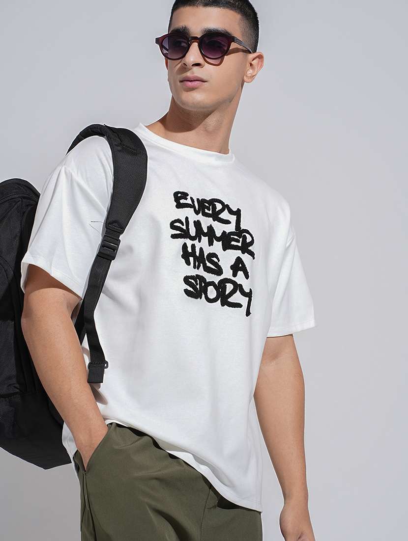men printed short sleeve oversized t-shirt