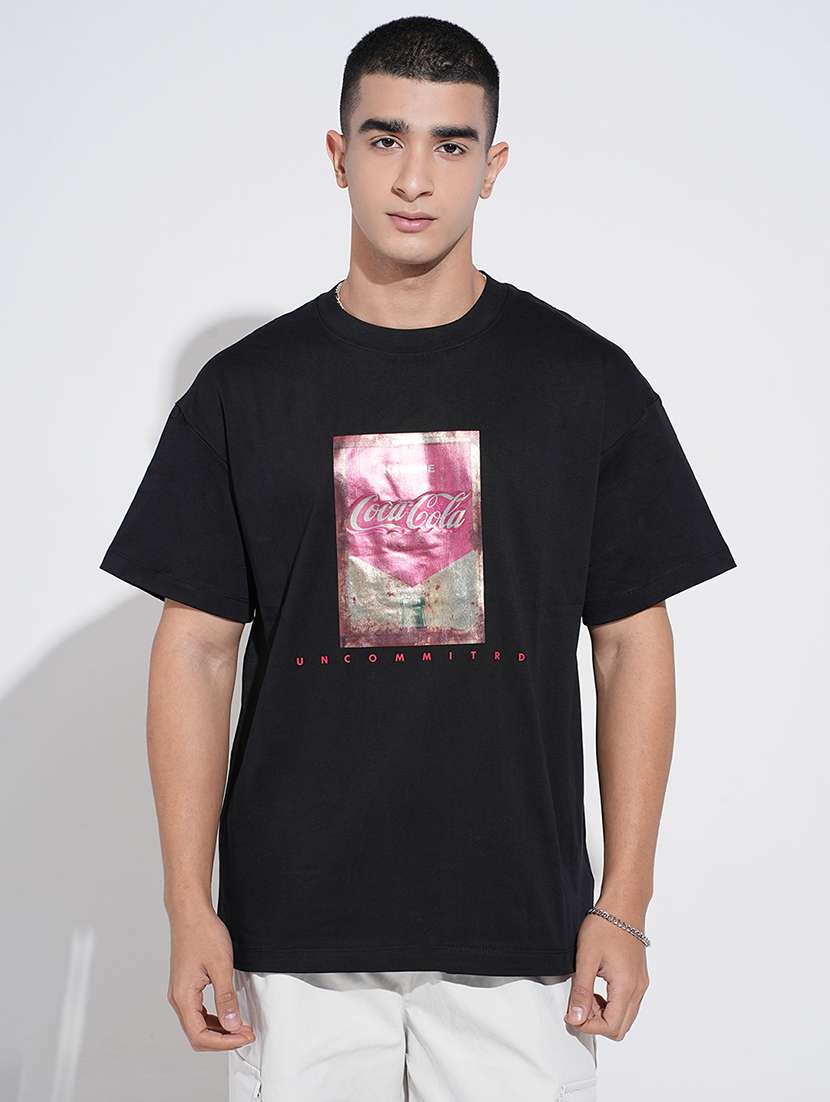 men printed short sleeve oversized t-shirt - 22038174 -  Standard Image - 2