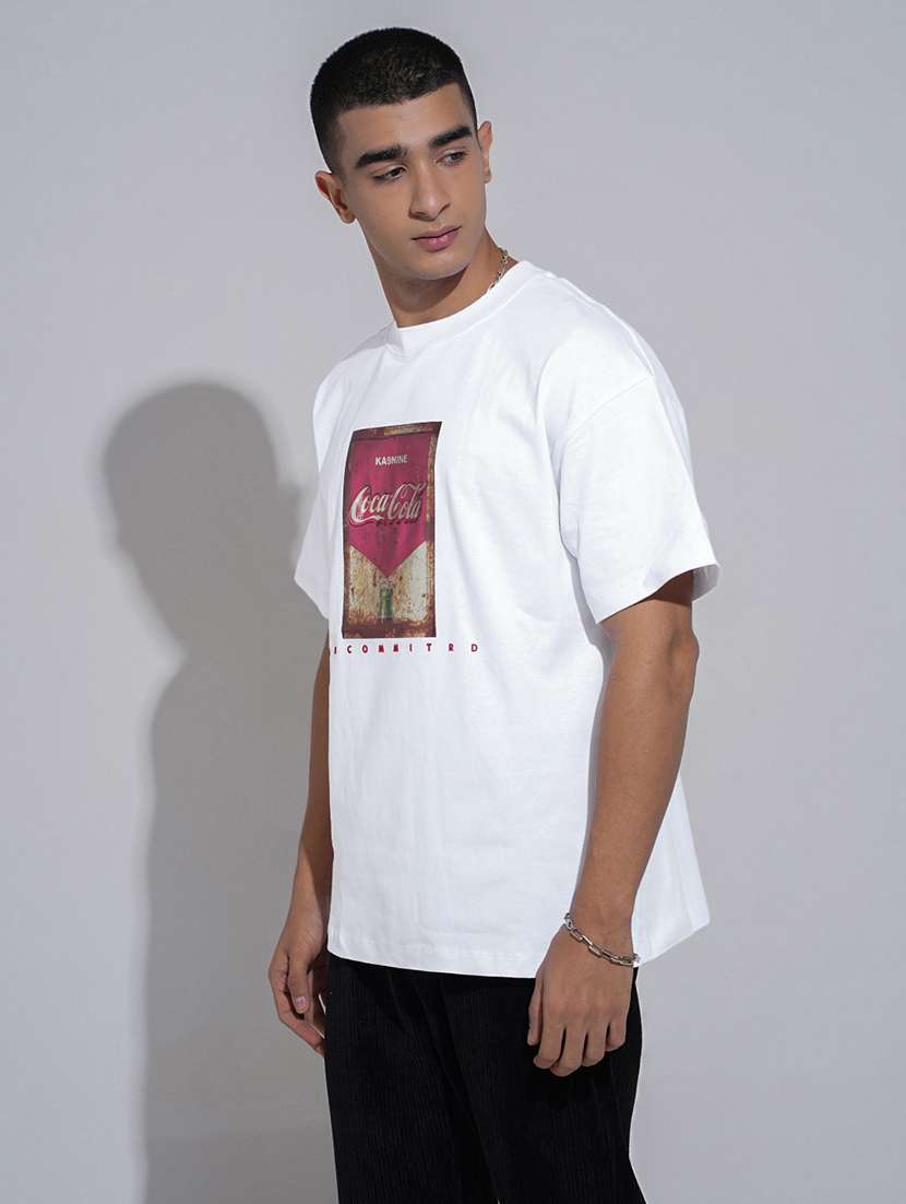 men printed short sleeve oversized t-shirt - 22038175 -  Standard Image - 2