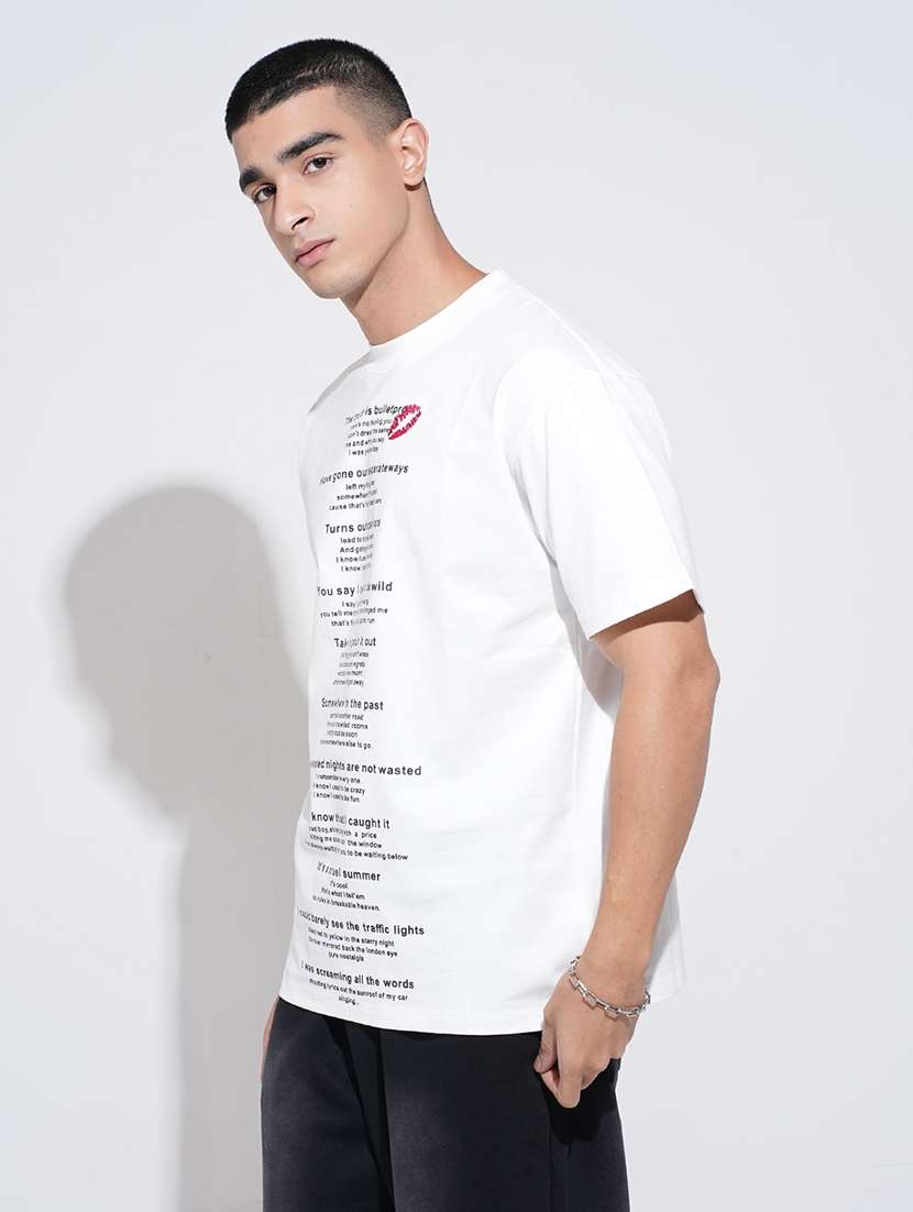 men printed short sleeve loose fit t-shirt - 22038176 -  Standard Image - 2
