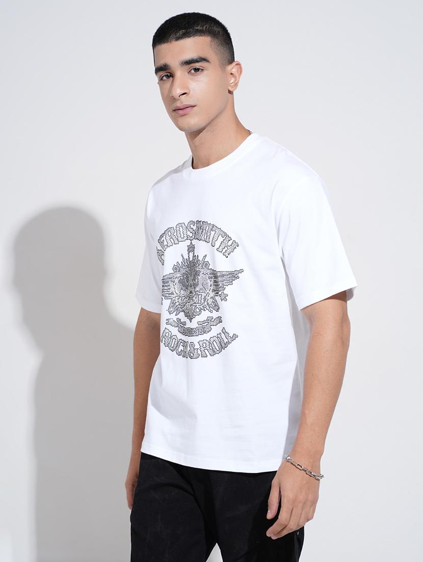 men printed short sleeve oversized t-shirt - 22038178 - Standard Image - 2
