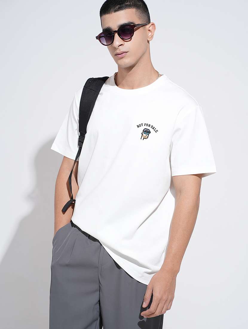 men printed short sleeve oversized t-shirt