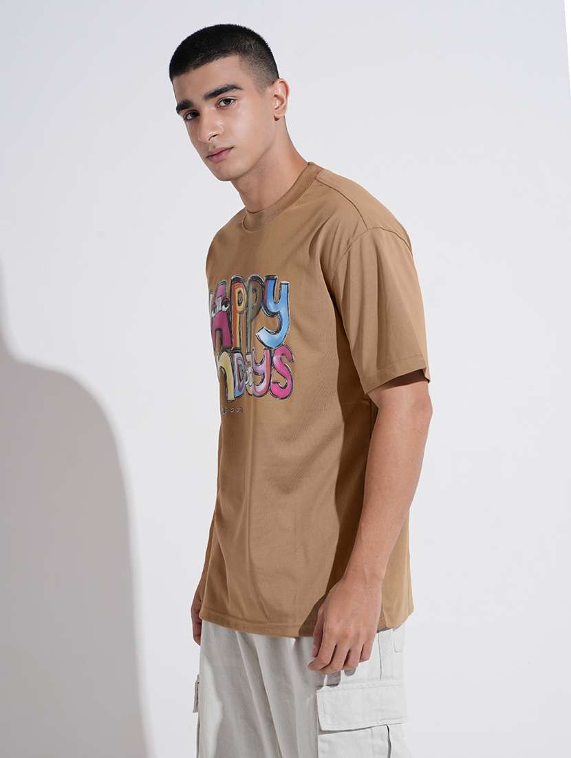 men printed short sleeve oversized t-shirt - 22038186 -  Standard Image - 2