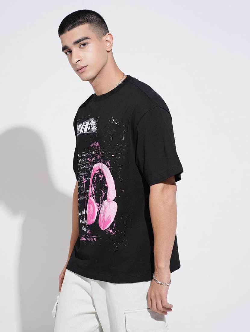 men printed short sleeve oversized t-shirt - 22038187 -  Standard Image - 2