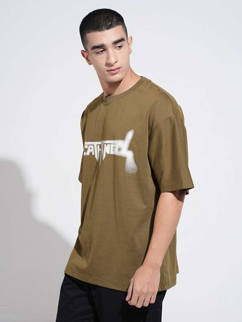 men printed short sleeve oversized t-shirt - 22038188 -  Standard Image - 2