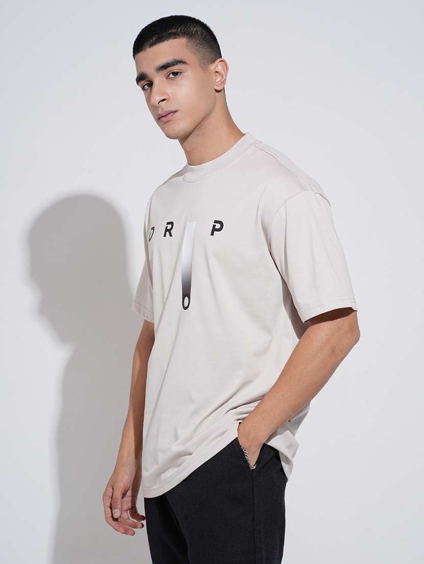 Men Printed Short Sleeve Oversized T-shirt - 22038194 -  Standard Image - 2
