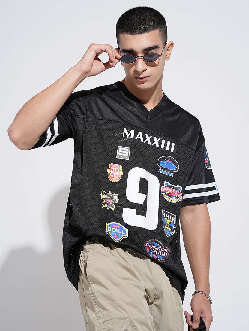 men printed short sleeve oversized t-shirt