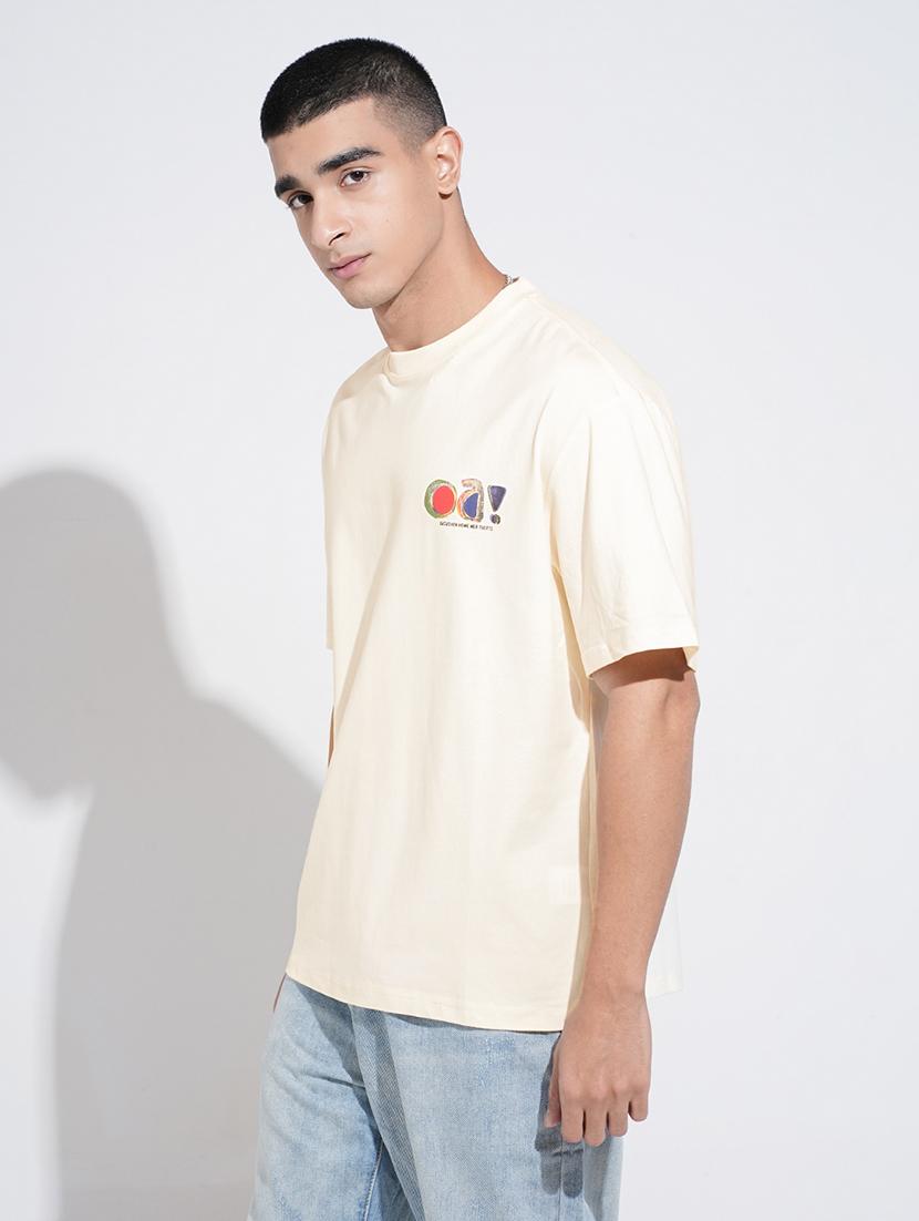 men printed short sleeve oversized t-shirt - 22038210 - Standard Image - 2