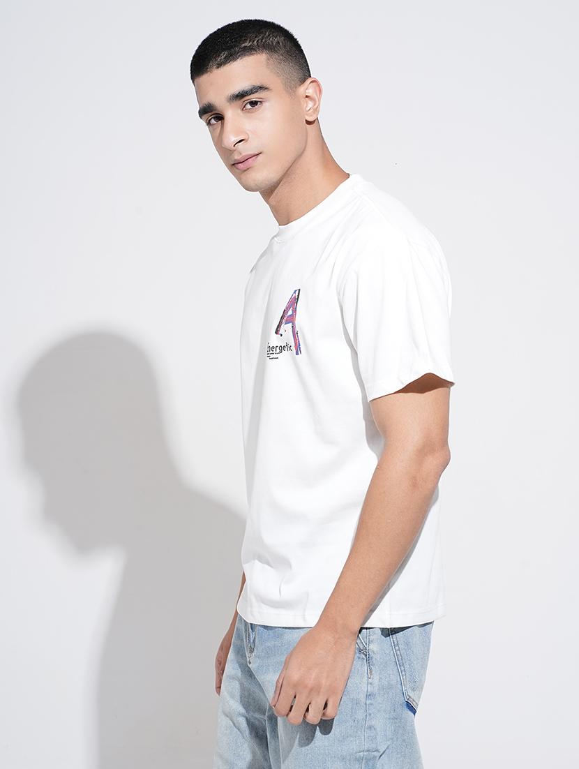 men printed short sleeve oversized t-shirt - 22038212 - Standard Image - 2
