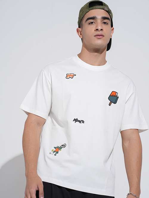 men printed short sleeve oversized t-shirt - 22038213 -  Standard Image - 0