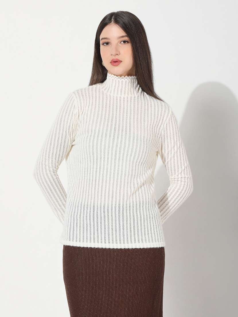 women white solid long sleeve pullover