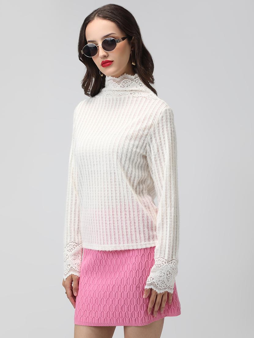 women white solid long sleeve top - 22038335 - Standard Image - 2
