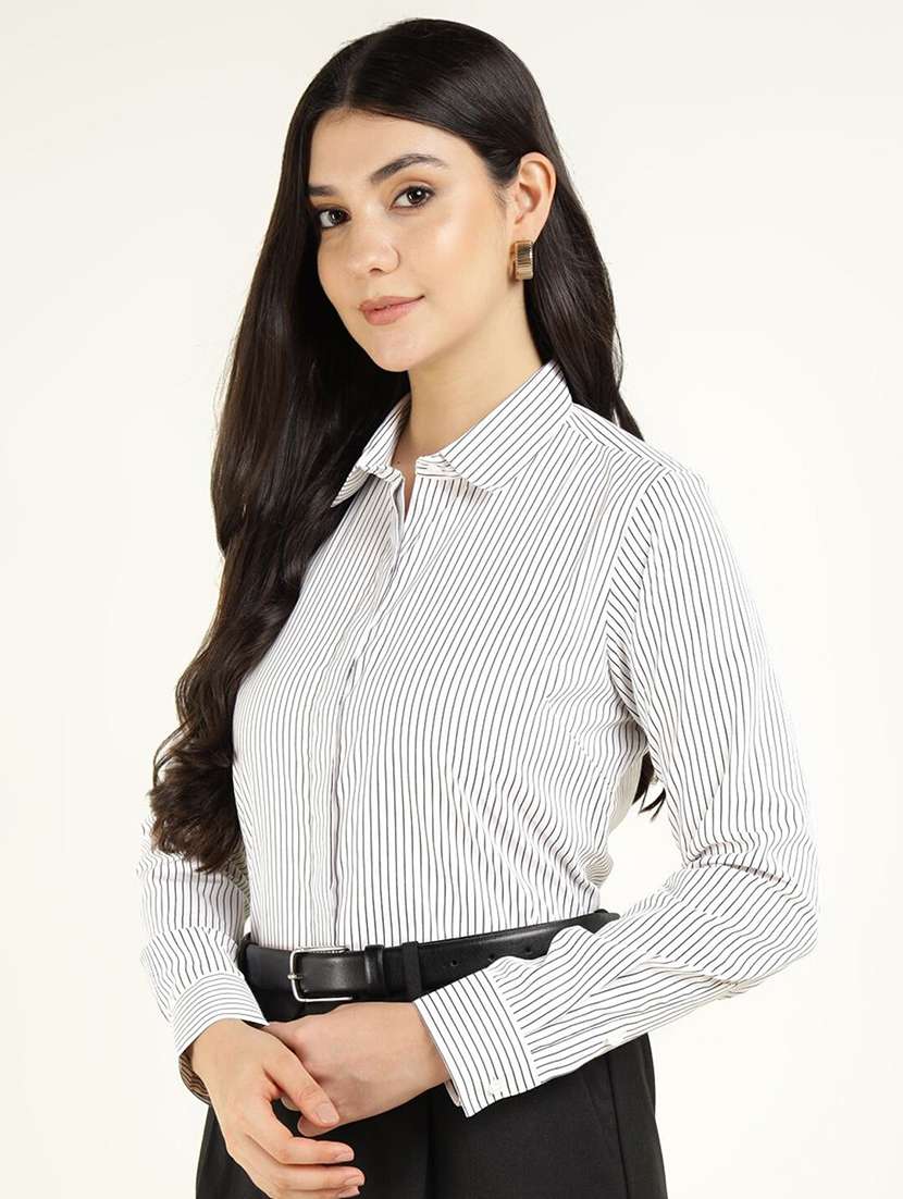 women collared long sleeve regular fit shirt - 22038434 -  Standard Image - 2