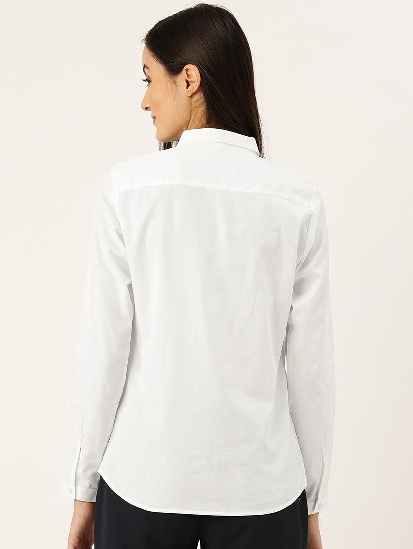 white cotton regular shirt - 22038484 - Standard Image - 2