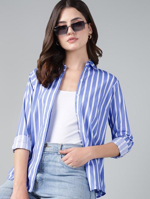 women collared long sleeve regular fit shirt - 22038652 - Standard Image - 0