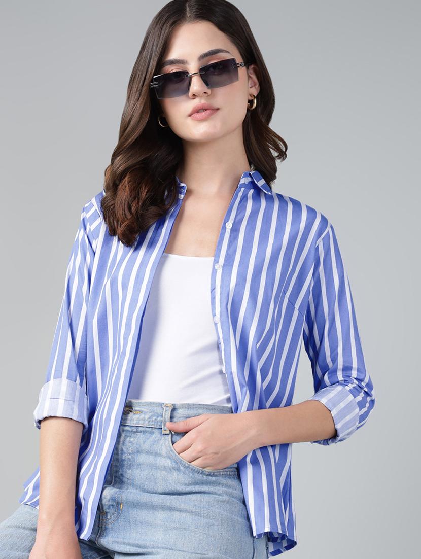 women collared long sleeve regular fit shirt - 22038652 - Zoom Image - 0