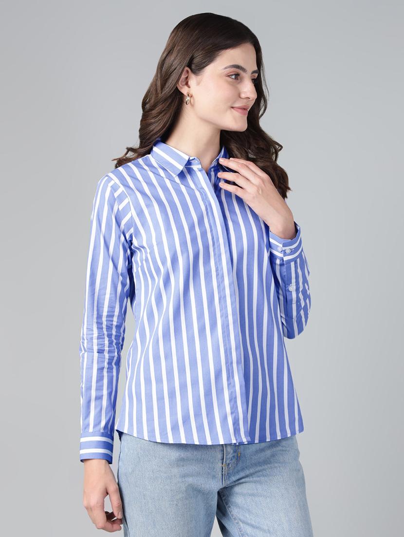 women collared long sleeve regular fit shirt - 22038652 - Standard Image - 2