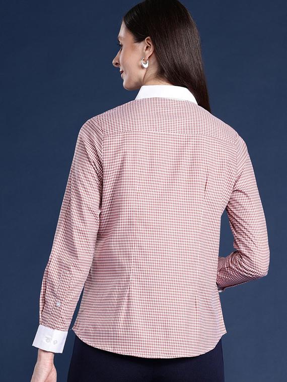 women collared long sleeve regular fit shirt - 22038694 - Standard Image - 2