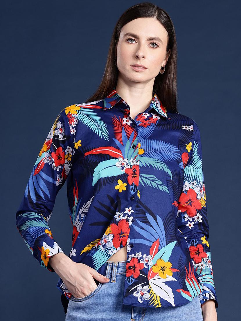 women collared long sleeve regular fit shirt - 22038699 -  Zoom Image - 0