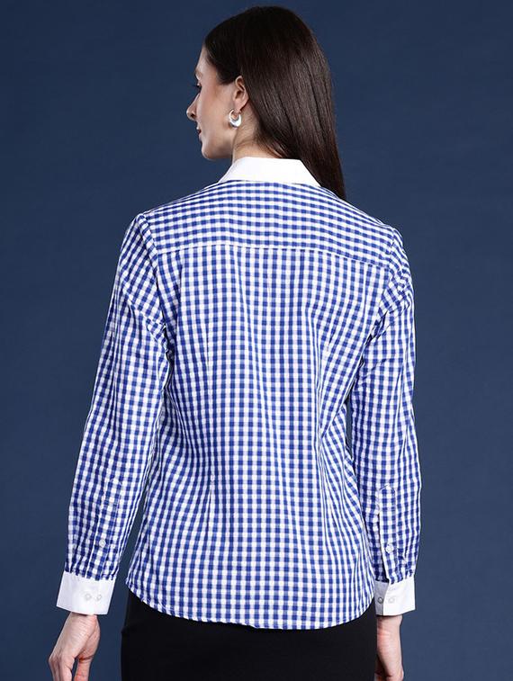 women collared long sleeve regular fit shirt - 22038708 - Standard Image - 2