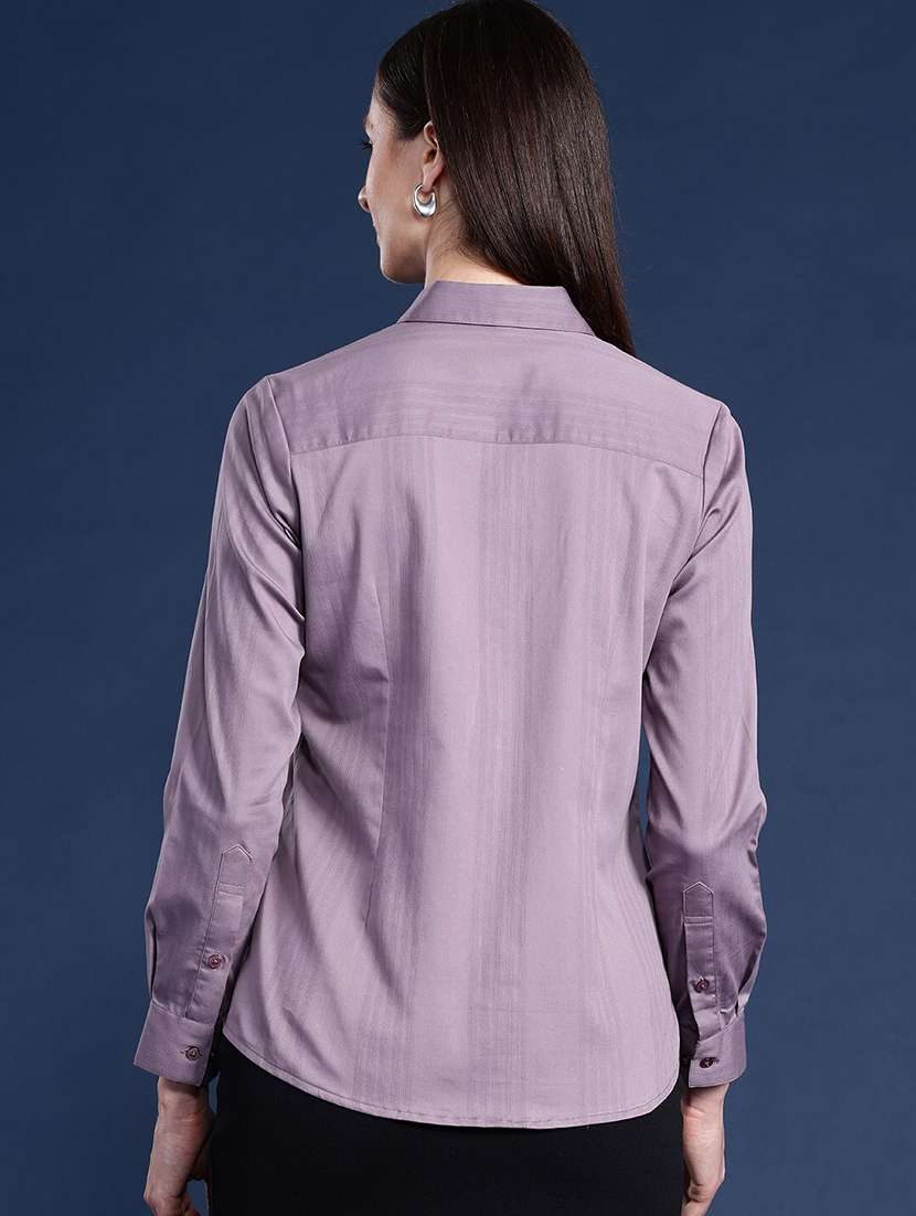 women collared long sleeve regular fit shirt - 22038714 -  Standard Image - 2