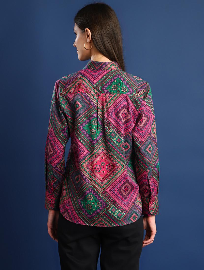women collared long sleeve regular fit shirt - 22038745 - Standard Image - 2