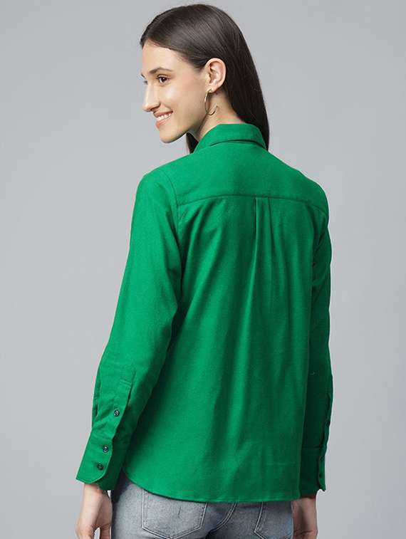 women collared long sleeve regular fit shirt - 22038748 -  Standard Image - 2