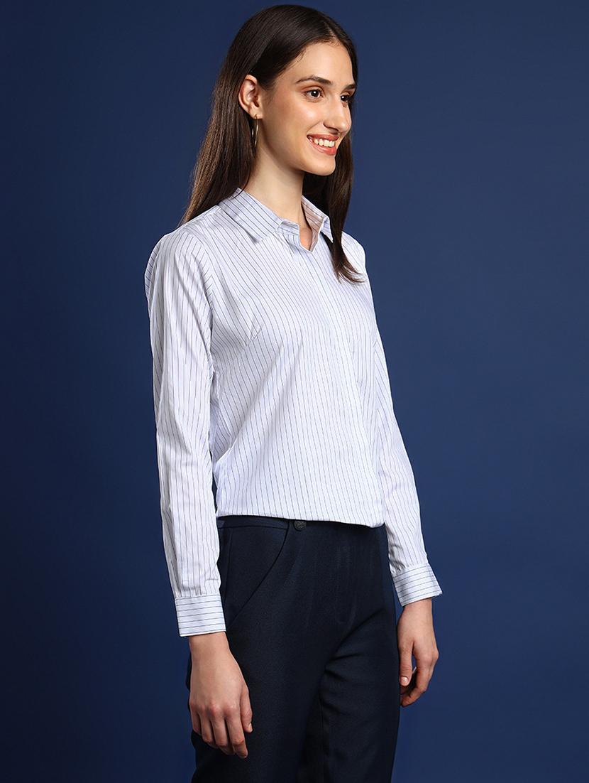 women collared long sleeve regular fit shirt - 22038751 - Standard Image - 2