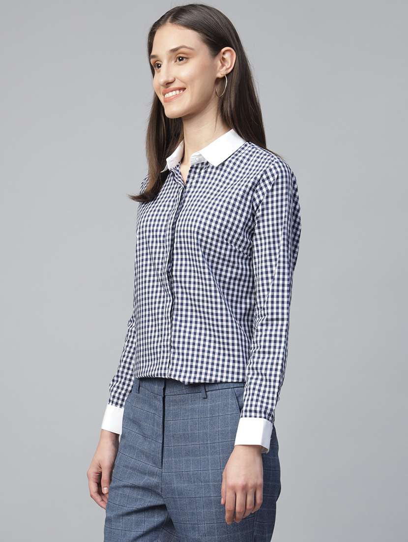 women collared long sleeve regular fit shirt - 22038753 -  Standard Image - 2