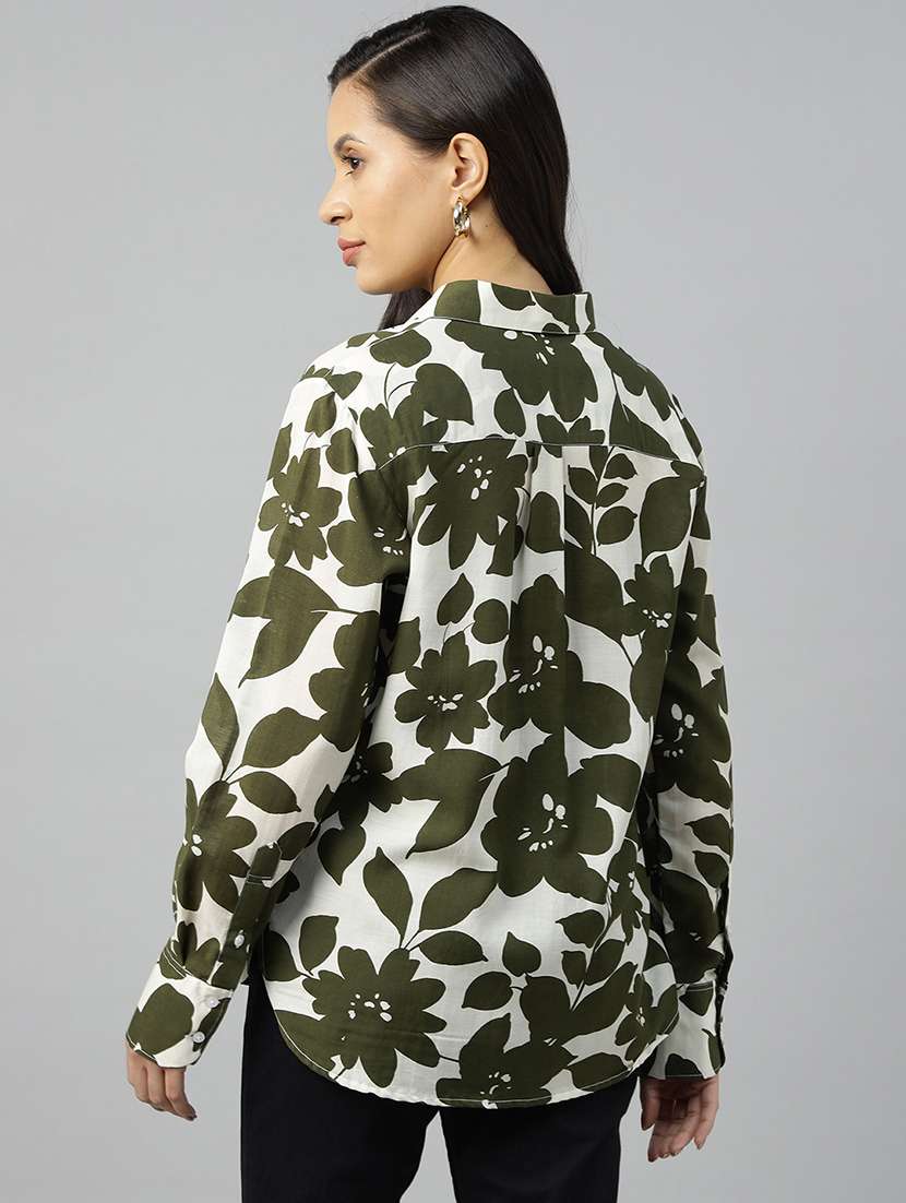 women collared long sleeve regular fit shirt - 22038761 -  Standard Image - 2