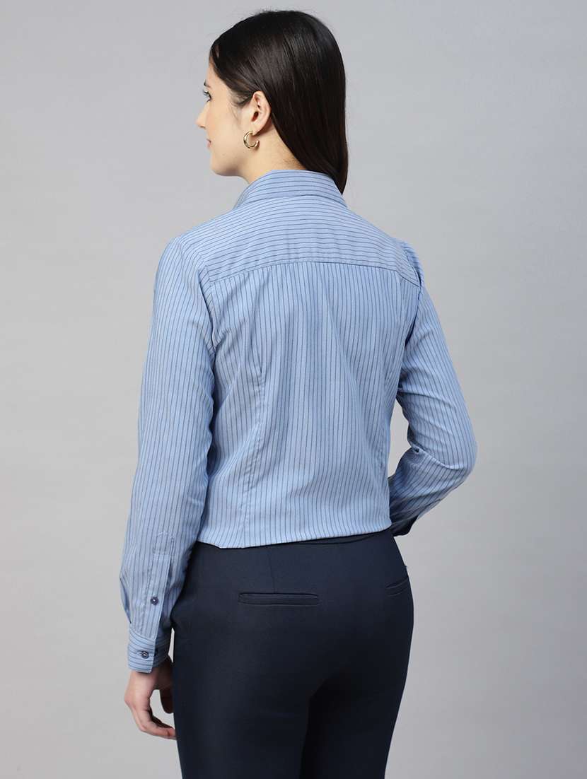 women collared long sleeve regular fit shirt - 22038767 - Standard Image - 2