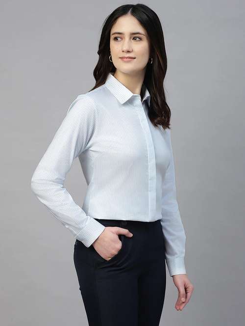 women collared long sleeve regular fit shirt - 22038770 -  Standard Image - 0
