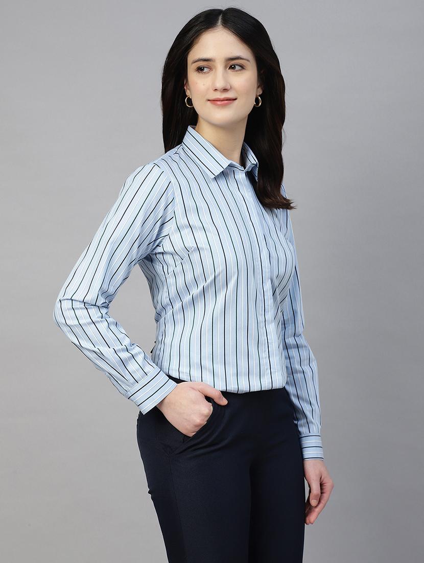 women collared long sleeve regular fit shirt - 22038773 - Standard Image - 2