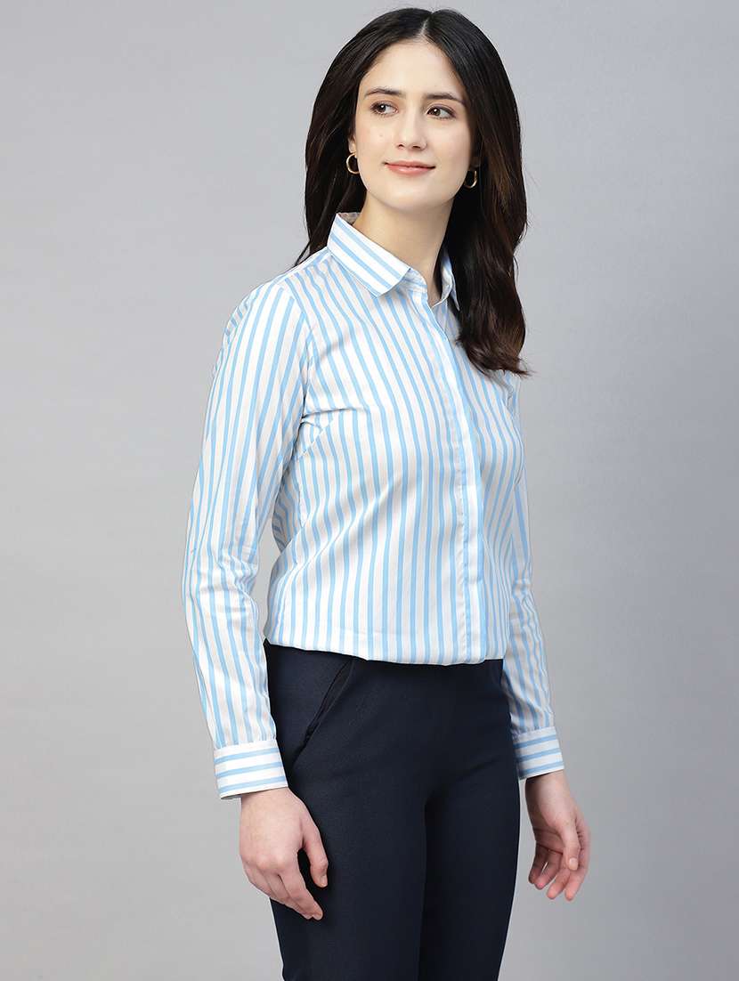 women collared long sleeve regular fit shirt - 22038778 -  Standard Image - 2