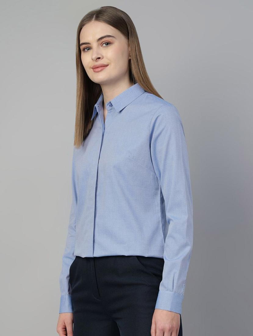 women collared long sleeve regular fit shirt - 22038790 - Standard Image - 2