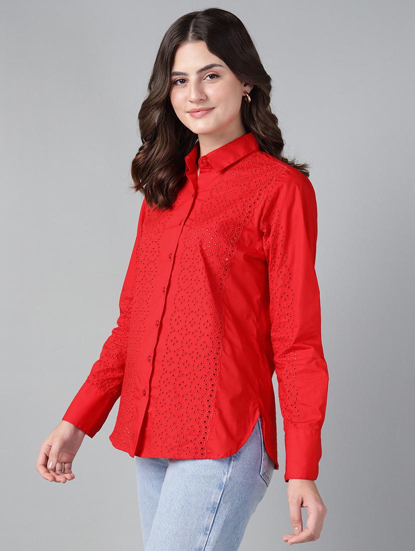 women collared long sleeve regular fit shirt - 22038802 - Standard Image - 2