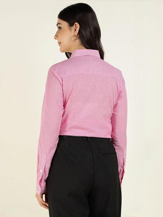 women collared long sleeve regular fit shirt - 22038830 - Standard Image - 2