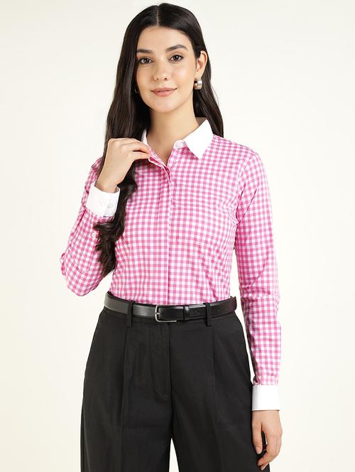 women collared long sleeve regular fit shirt - 22038838 -  Standard Image - 0
