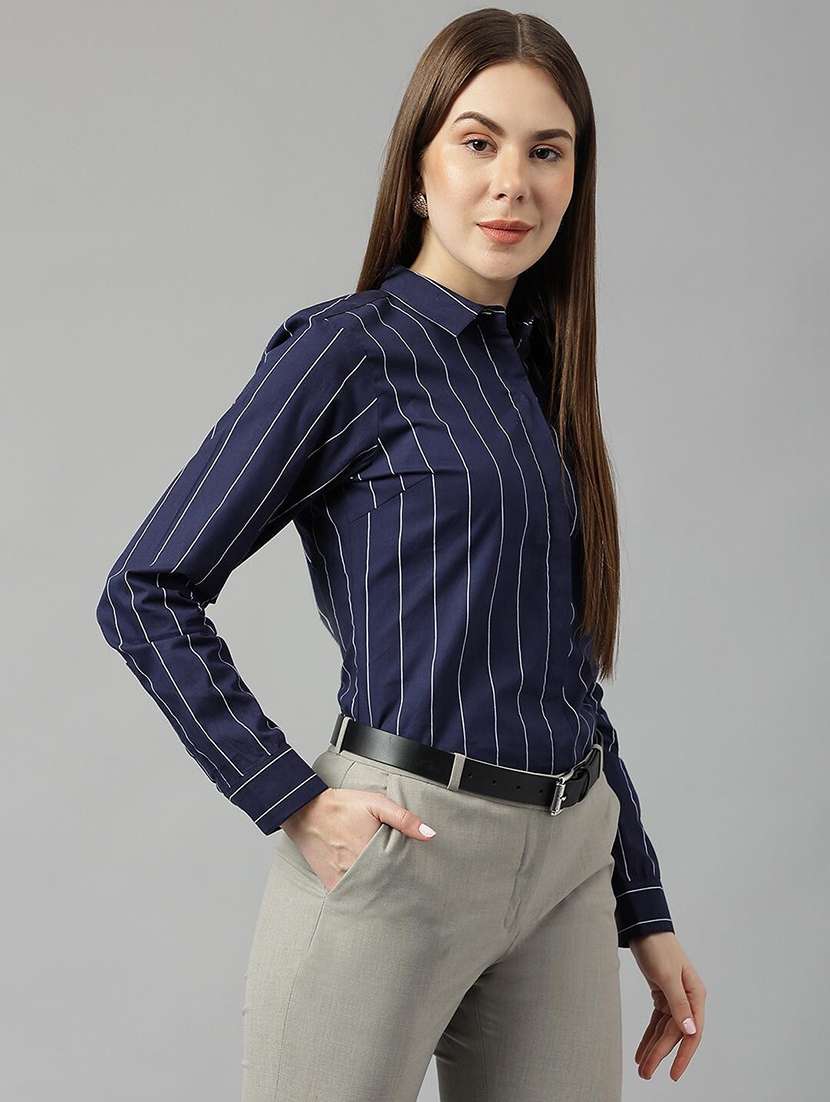 women collared long sleeve regular fit shirt - 22038845 -  Standard Image - 2